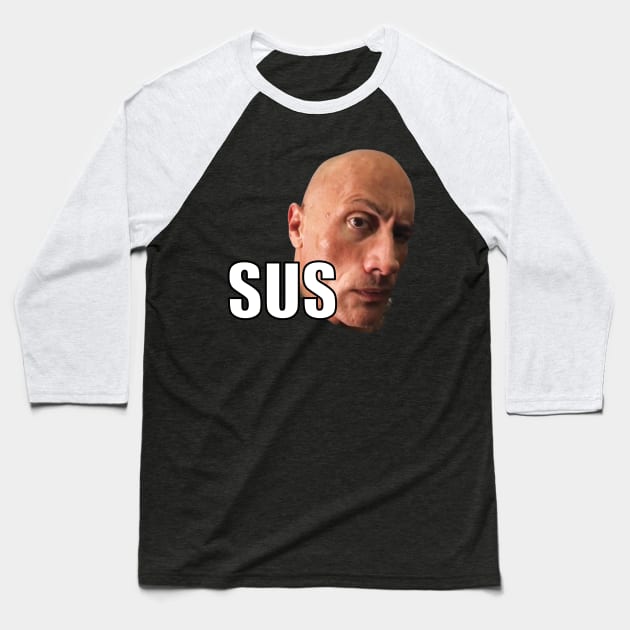 The Rock Meme Baseball T-Shirt by WELP